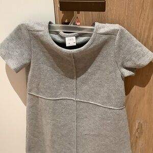 Zara Heather Gray Short Sleeve Dress